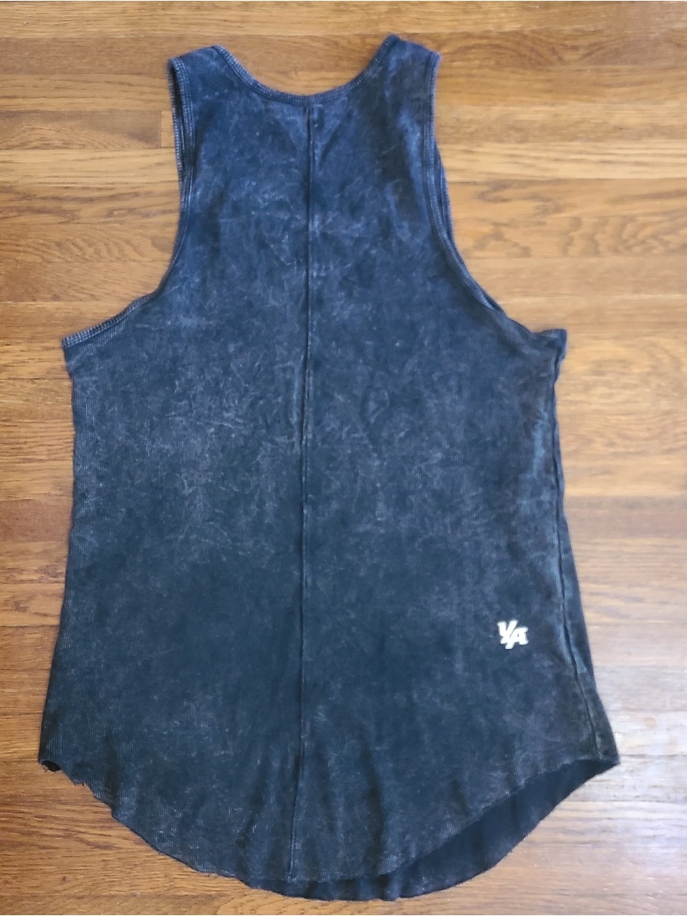 Young LA muscle tee tank top XL men’s gray distressed ribbed